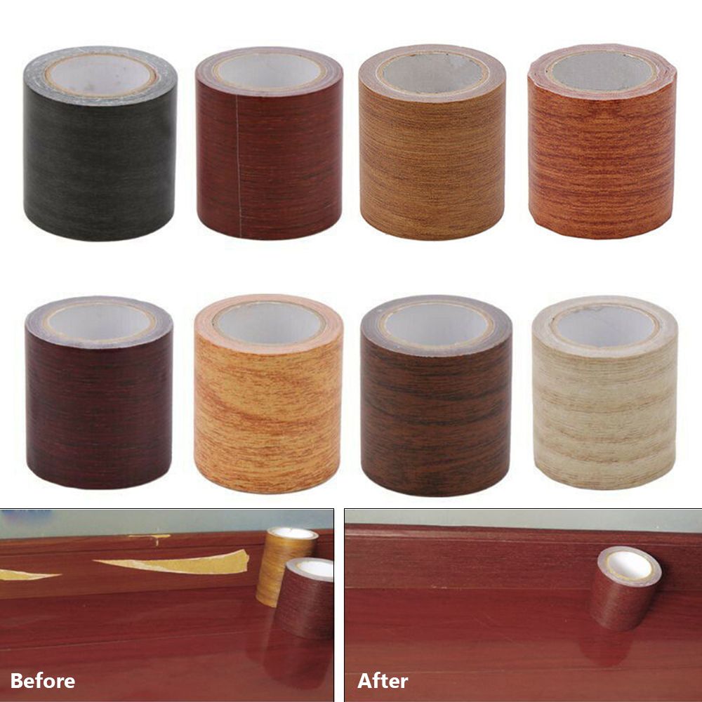 Xfasten Woodworking Tape - 목재 그레인 자체 접착 스커트 라인