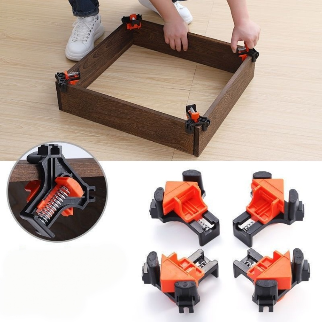 Woodworking Right Angle Clamp - 4개 90 ° 직각 클램프 고정