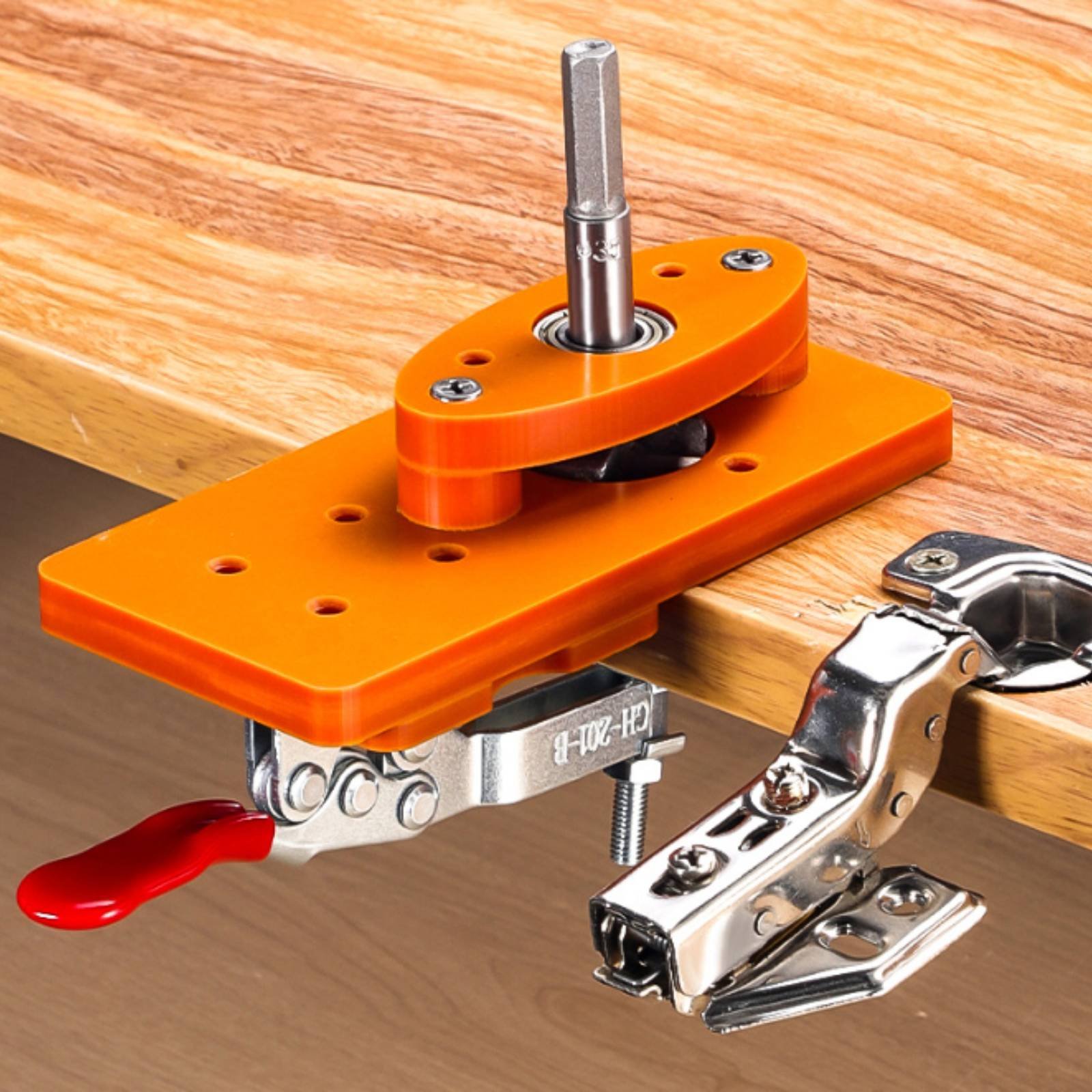 Woodworking Jig - 35mm 힌지 드릴링 지그, 오래 지속되는