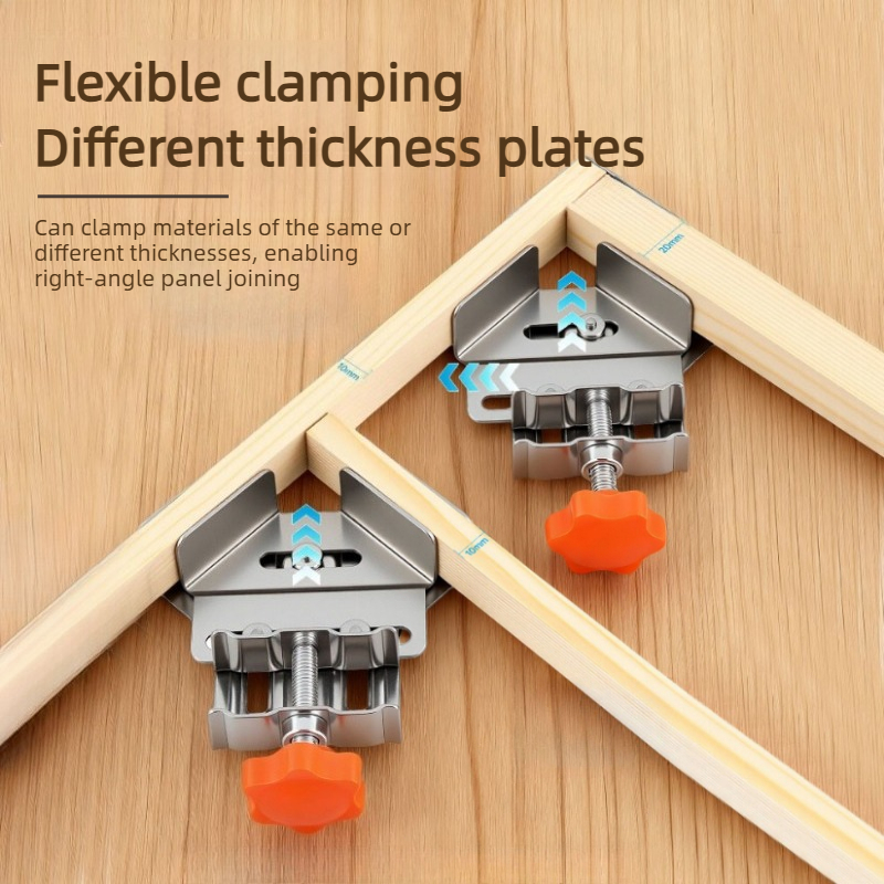 Woodworking Right Angle Clamp - 스테인리스 스틸 개폐형 앵글 클램프, 목공
