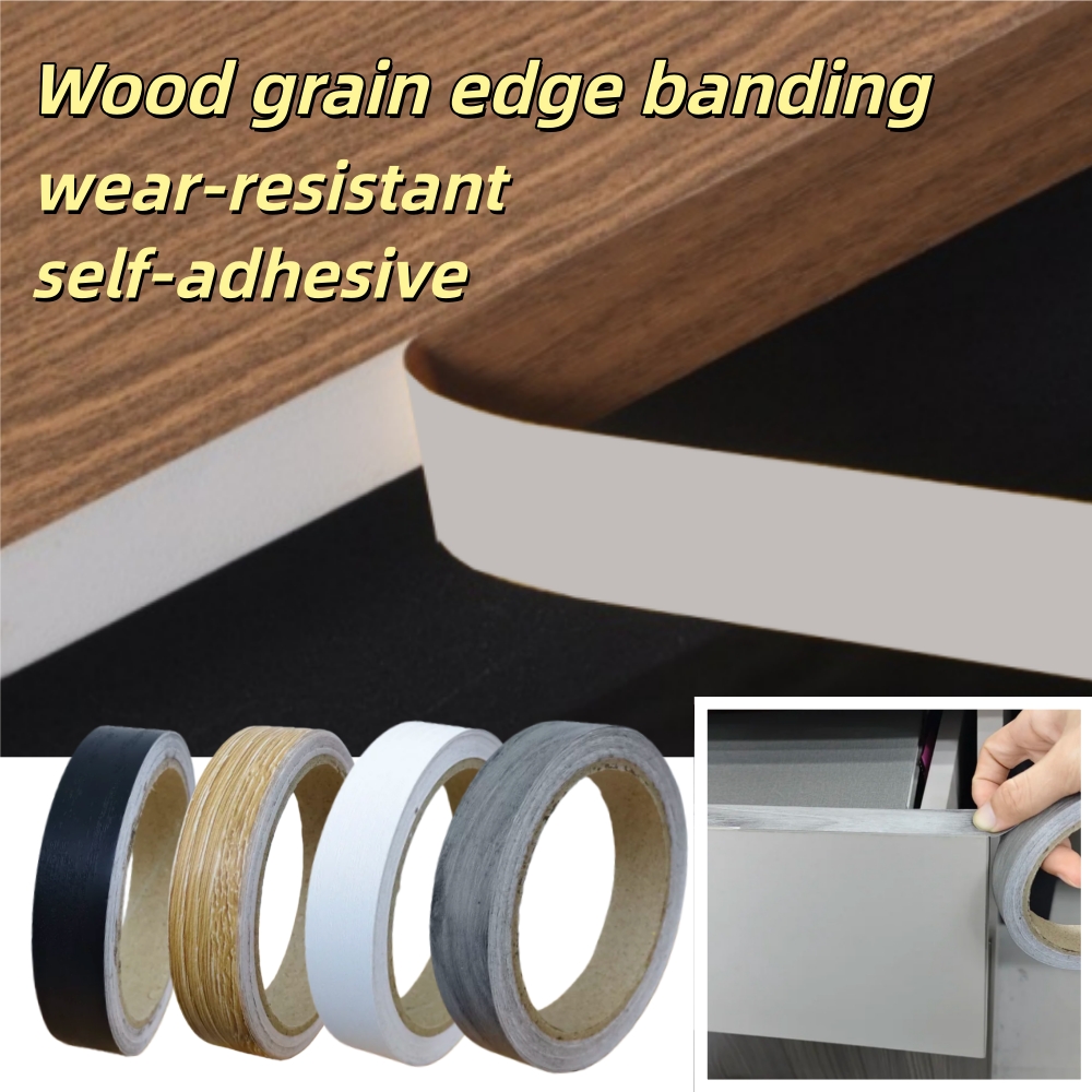 Xfasten Woodworking Tape - 1pc 10mX1/1.5/2cm 나뭇결 PVC 엣지 밴딩