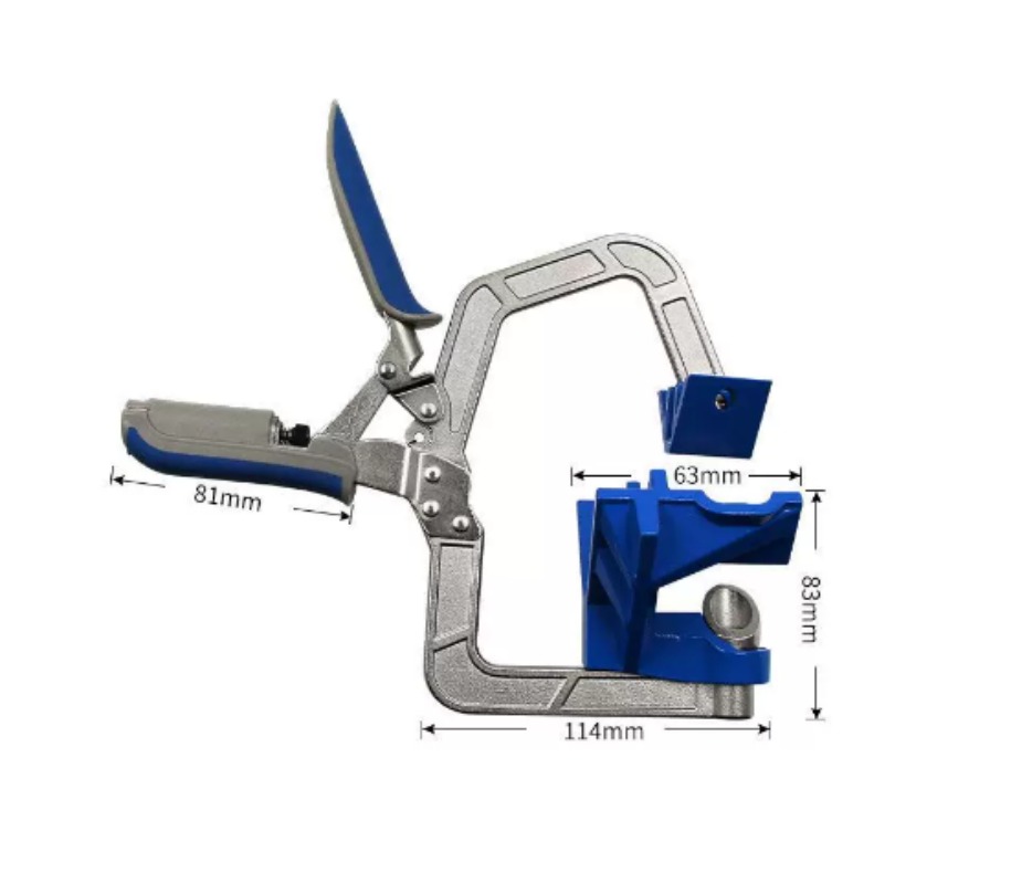 Woodworking Right Angle Clamp - 90 ° 목공용 코너 클램프, 포켓홀
