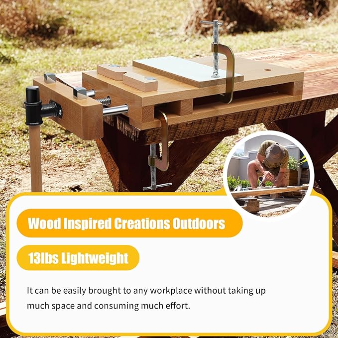 하드우드 작업대 목공 바이스 데스크탑 작업대 (클램핑  - Woodworking Vise Types 리뷰 및 가격