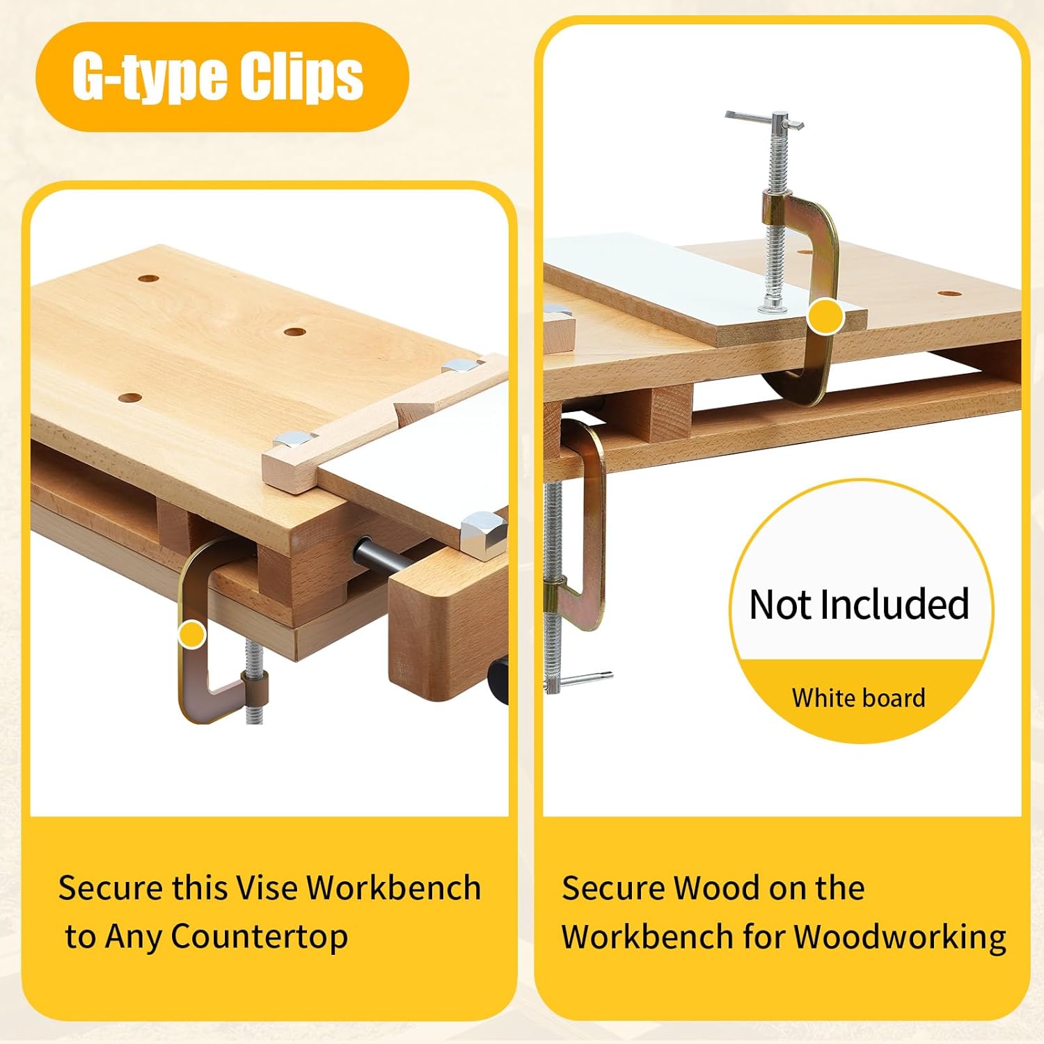 하드우드 작업대 목공 바이스 데스크탑 작업대 (클램핑  - Woodworking Vise Types 리뷰 및 가격