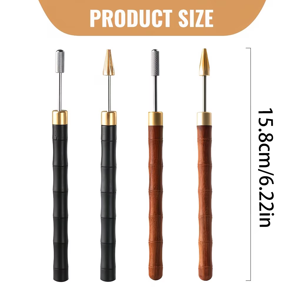 1개 나무 손잡이 스테인리스 스틸 가죽 엣지 롤러 펜, - Woodworking Oil 리뷰 및 가격