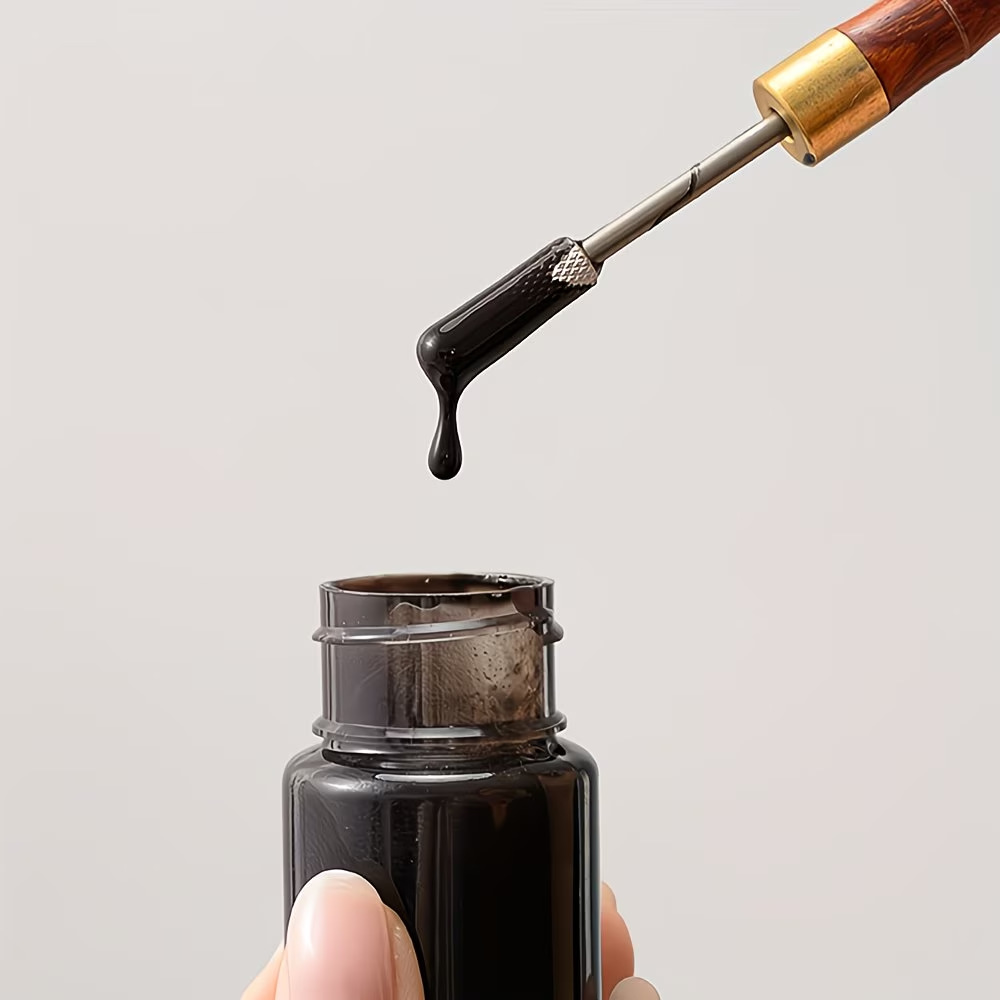 1개 나무 손잡이 스테인리스 스틸 가죽 엣지 롤러 펜, - Woodworking Oil 리뷰 및 가격