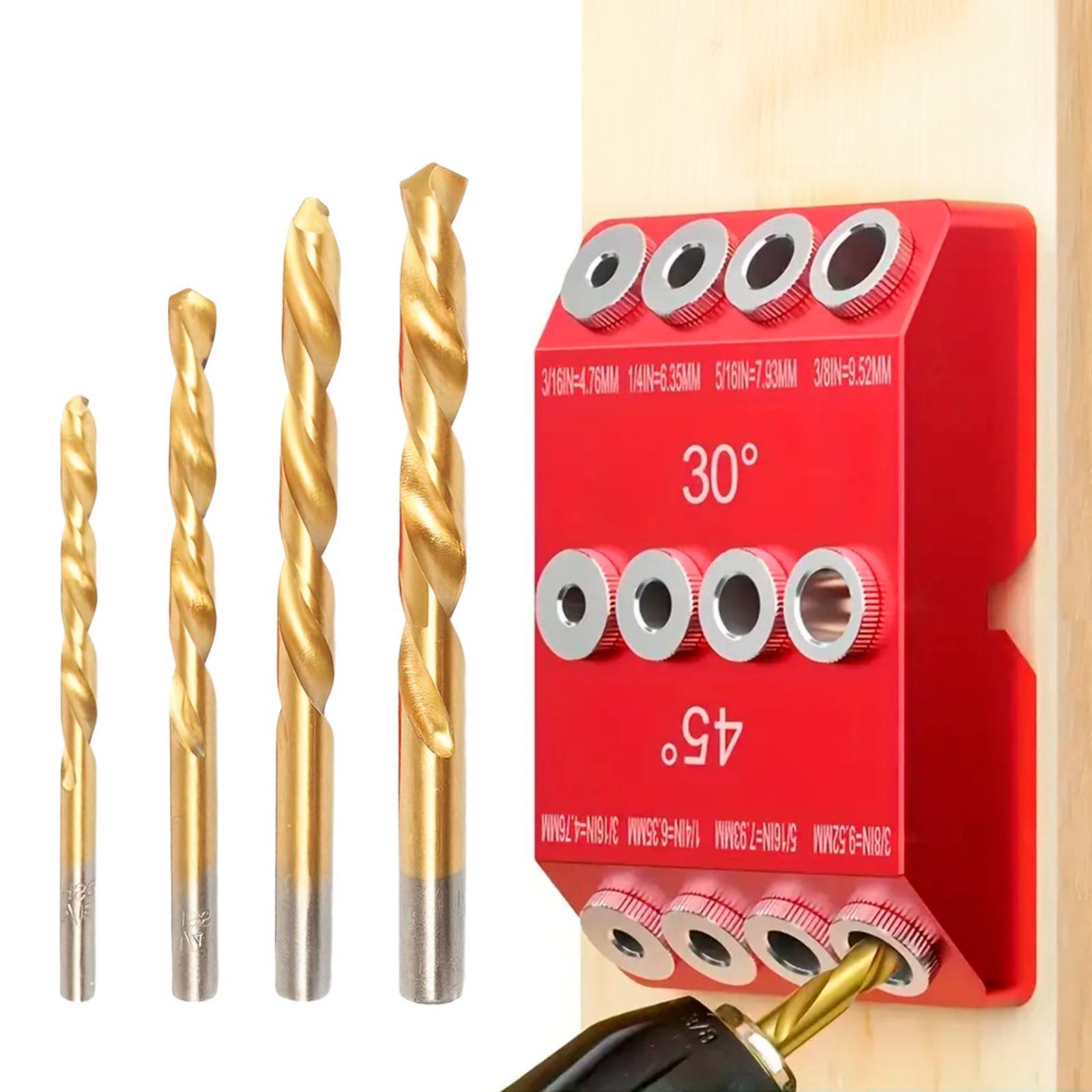 30 45도 드릴 가이드 알루미늄 합금 각도 조절 홀  - Woodworking Jig 리뷰 및 가격