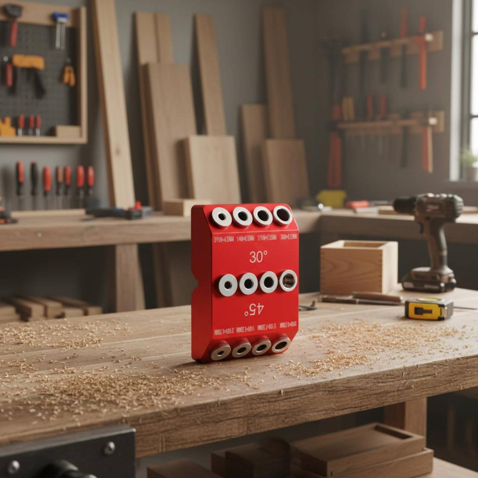 30 45도 드릴 가이드 알루미늄 합금 각도 조절 홀  - Woodworking Jig 리뷰 및 가격
