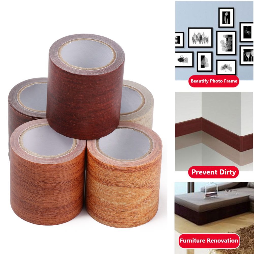 목재 그레인 자체 접착 스커트 라인 수리 테이프, 가구 - Xfasten Woodworking Tape 리뷰 및 가격
