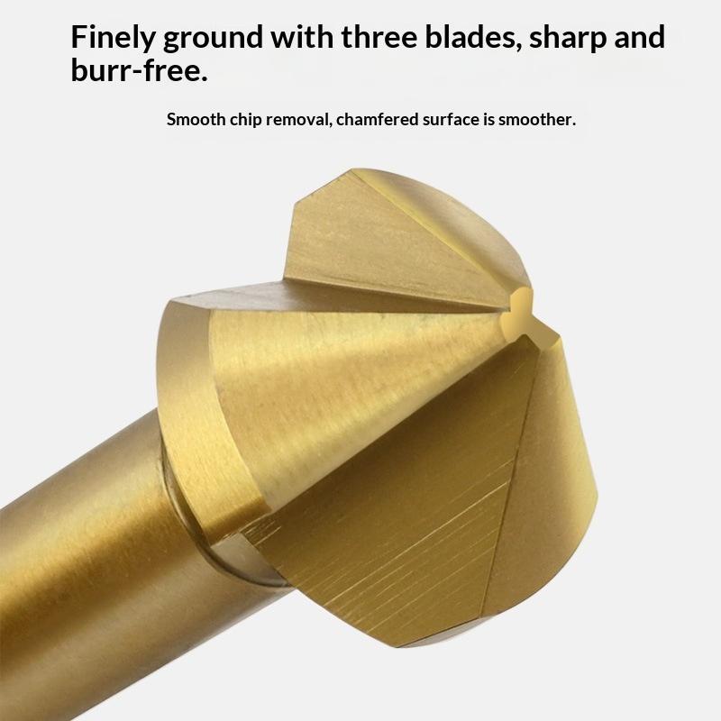 챔퍼링 엔드밀 커터 3 플루트 라운드 섕크 90도 대부 - Woodworking Cnc Machine 리뷰 및 가격