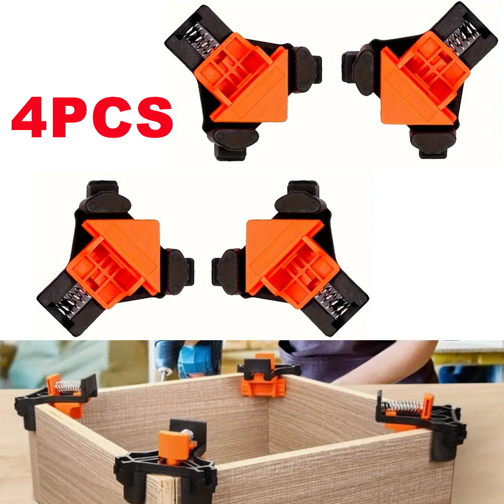 4개입 직각 고정 클립 조절 가능한 스윙 코너 클램프  - Woodworking Right Angle Clamp 리뷰 및 가격