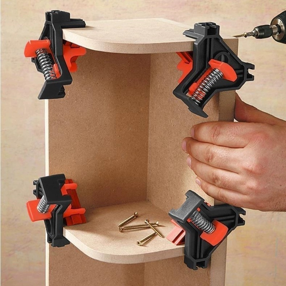 4개 90 °   직각 클램프 고정 클립 액자 코너 클 - Woodworking Right Angle Clamp 리뷰 및 가격