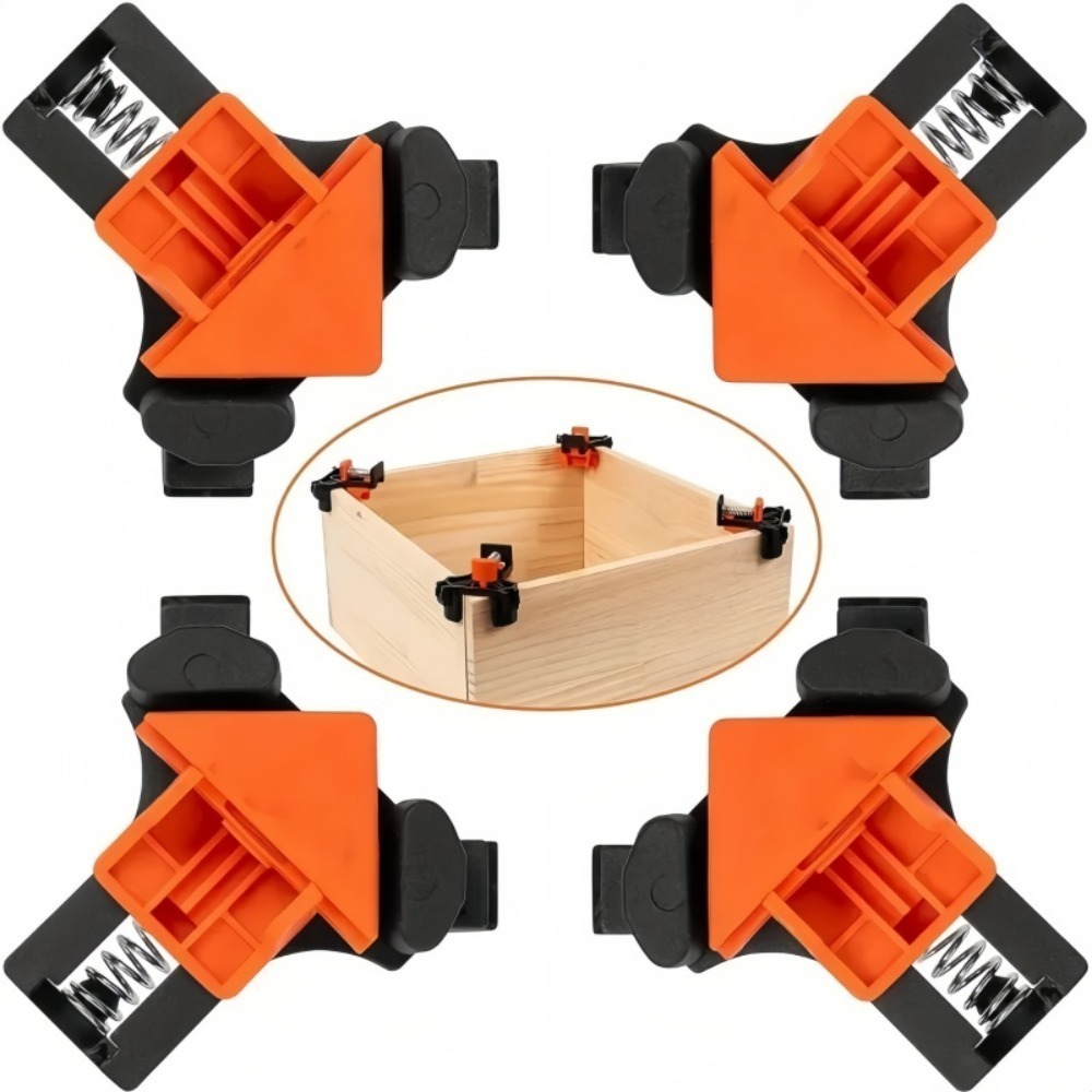4개 90 °   직각 클램프 고정 클립 액자 코너 클 - Woodworking Right Angle Clamp 리뷰 및 가격