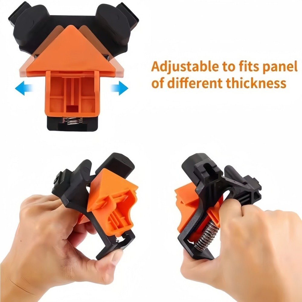4개 90 °   직각 클램프 고정 클립 액자 코너 클 - Woodworking Right Angle Clamp 리뷰 및 가격