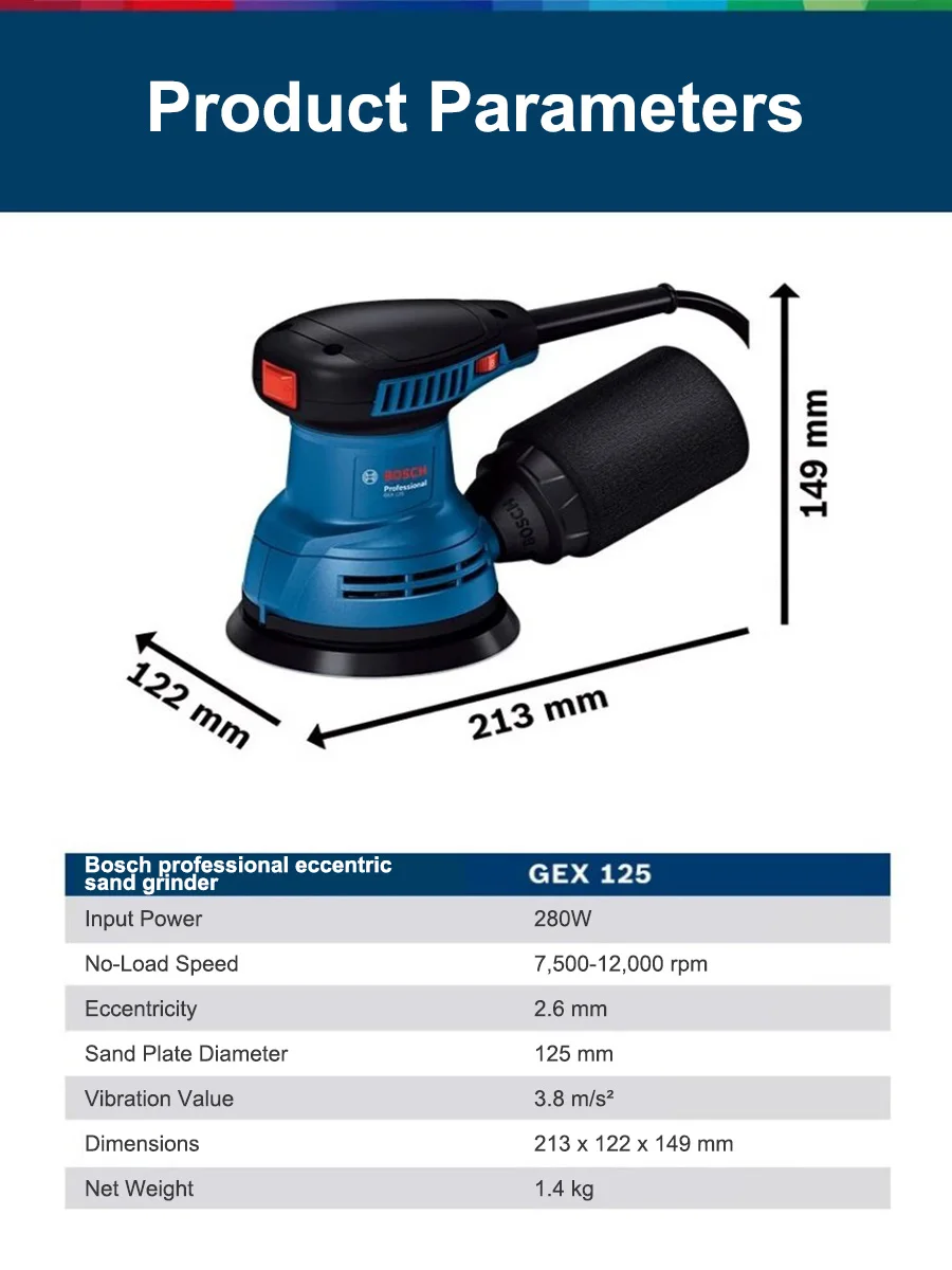 보쉬 GEX125 280W 다기능 오비탈 샌더/샌드 그 - Woodworking Machines 리뷰 및 가격