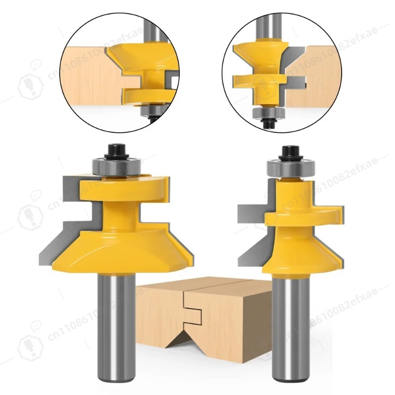 2개 세트 1/2인치 샹크 V 홈 및 텅 루터 비트 세 - Woodworking Quotes 리뷰 및 가격