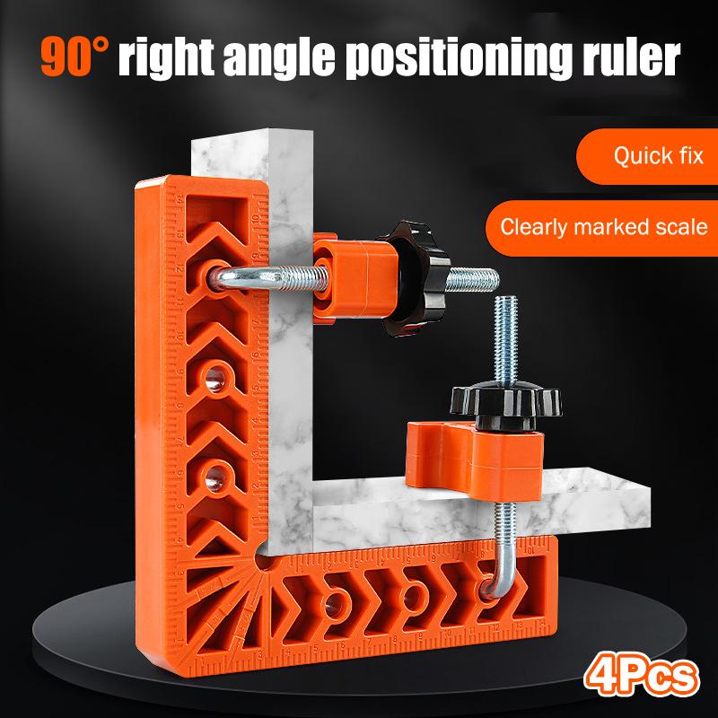 *4개 3인치 90도 직각 포지셔닝 룰러 목공용 L형  - Woodworking Right Angle Clamp 리뷰 및 가격