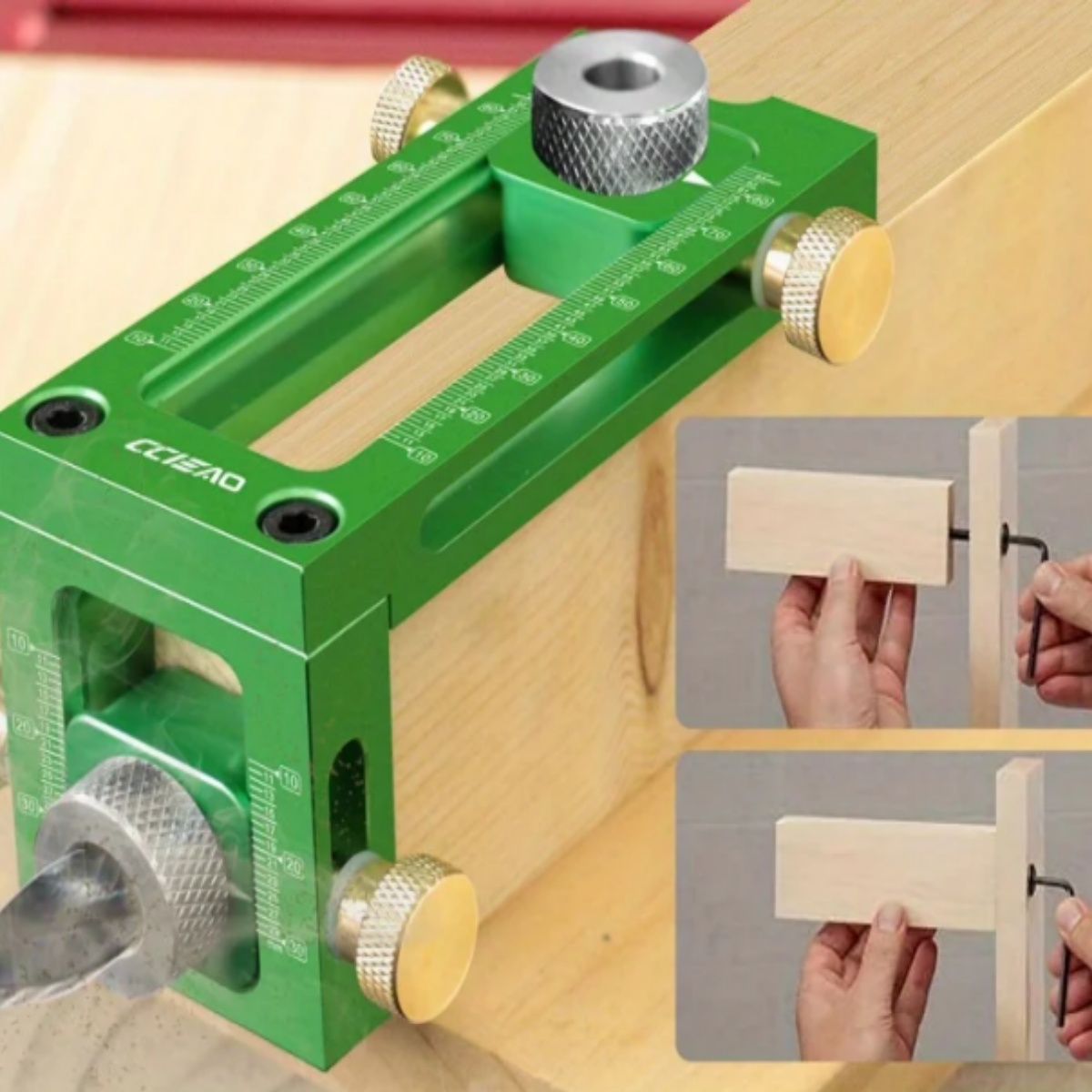 스크류 지그 2-in-1 조정 가능한 목공 드릴링 펀처 - Woodworking Jig 리뷰 및 가격