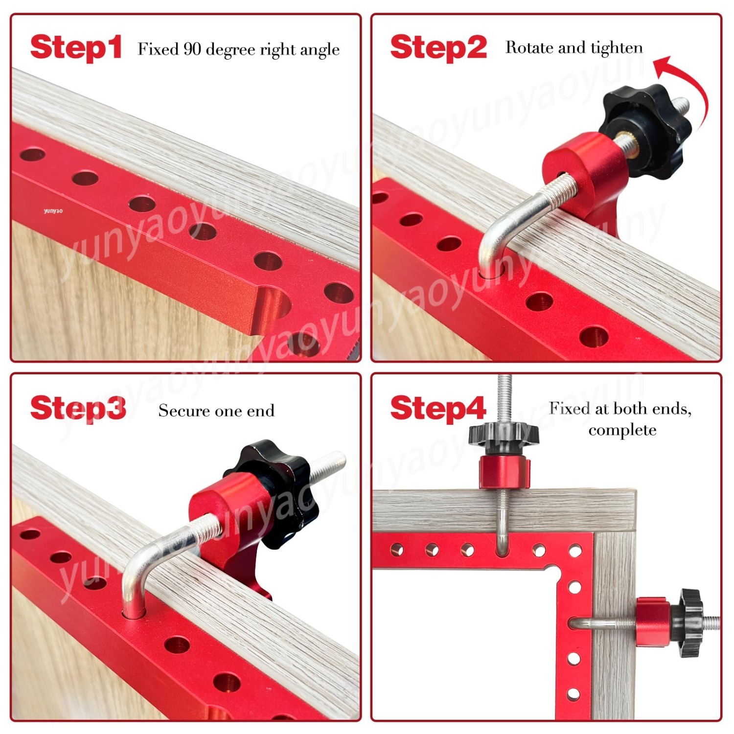 90도 직각 포지셔닝 스퀘어 알루미늄 합금 목공 코너  - Woodworking Right Angle Clamp 리뷰 및 가격