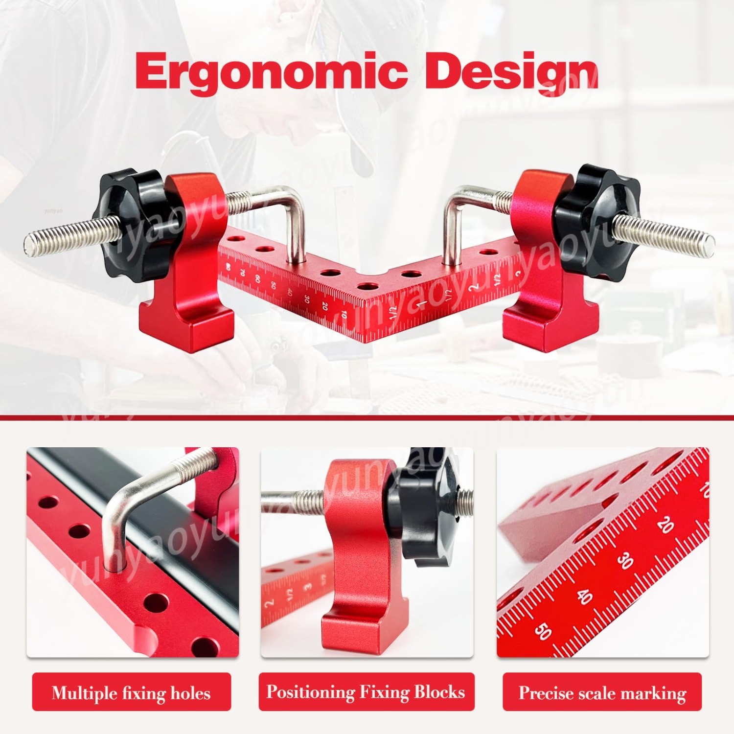 90도 직각 포지셔닝 스퀘어 알루미늄 합금 목공 코너  - Woodworking Right Angle Clamp 리뷰 및 가격
