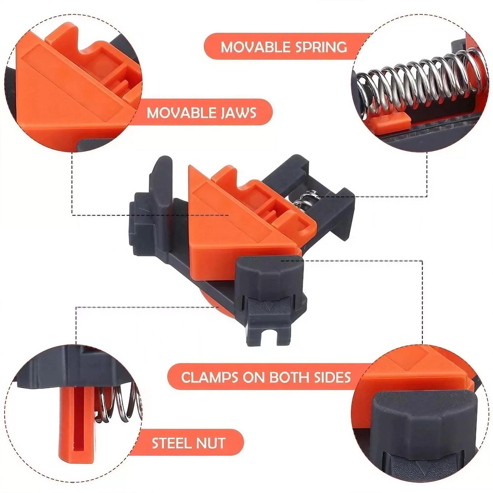 프리미엄 90도 직각 클램프 목공용 고정밀 코너 클램프 - Woodworking Right Angle Clamp 리뷰 및 가격
