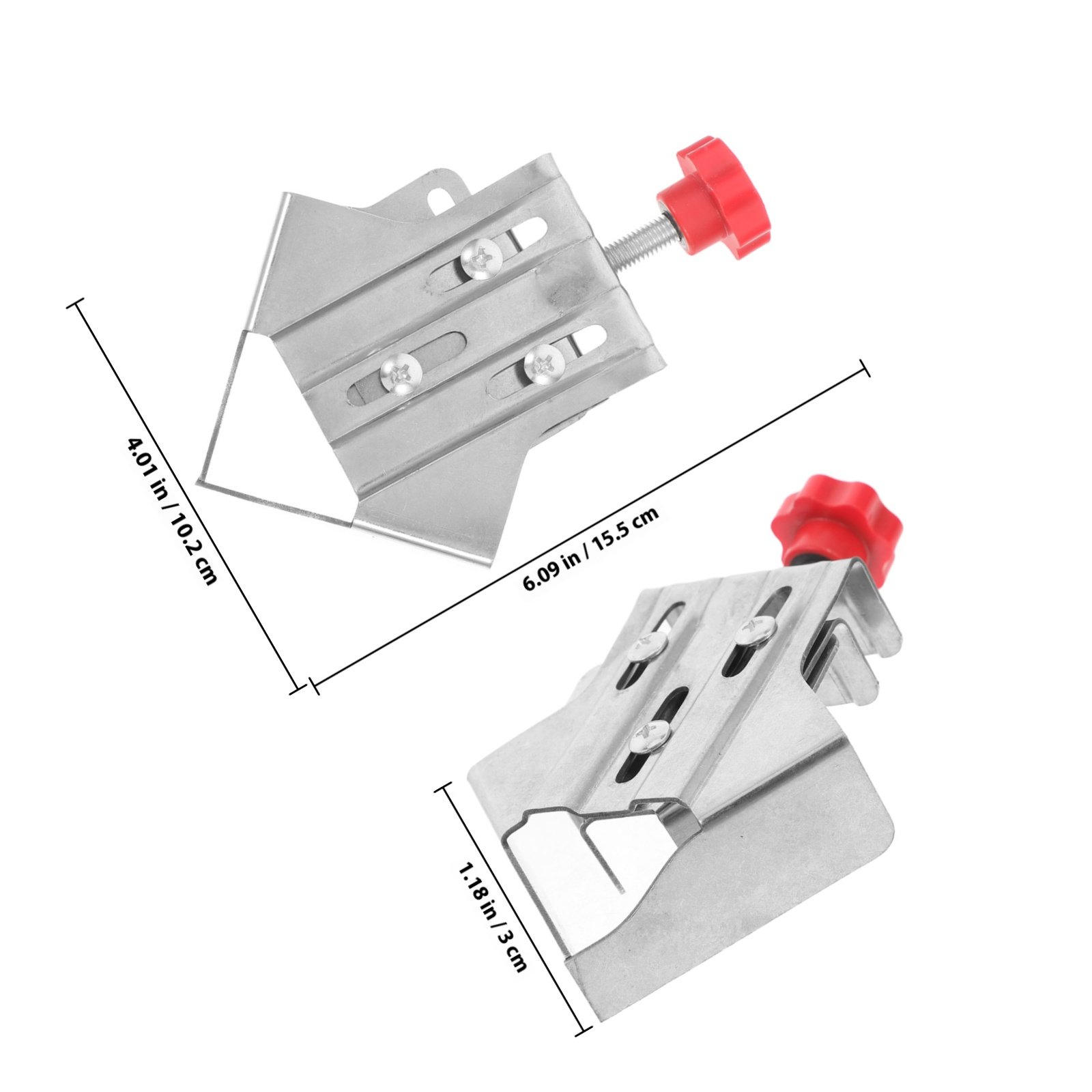 2개입 직각 클램프 스테인리스 스틸 조절 가능 조우트  - Woodworking Right Angle Clamp 리뷰 및 가격