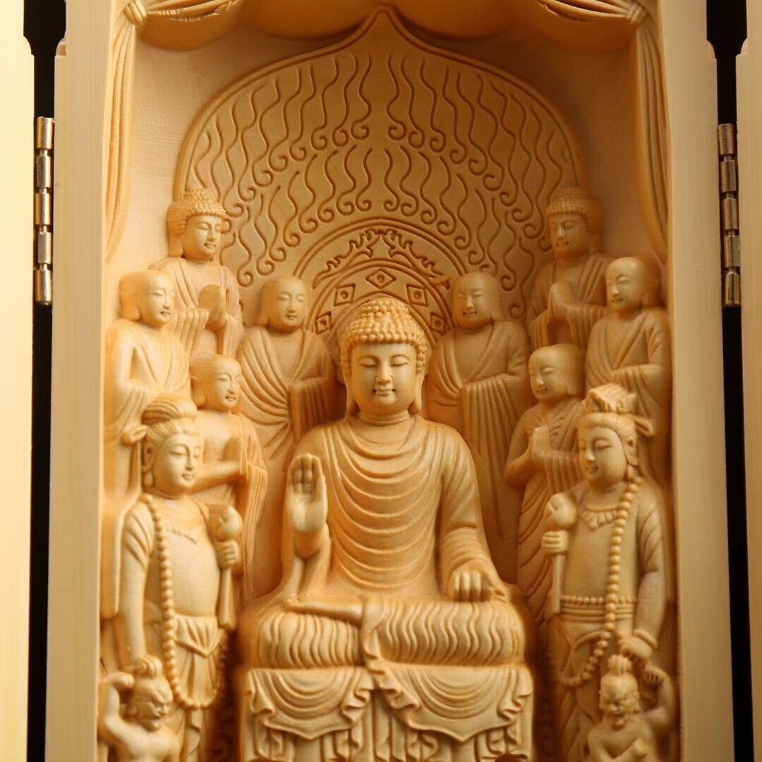 중국어 좋은 예술 작품 회양목 나무 손으로 조각 한 불 - Zen Woodworking 리뷰 및 가격