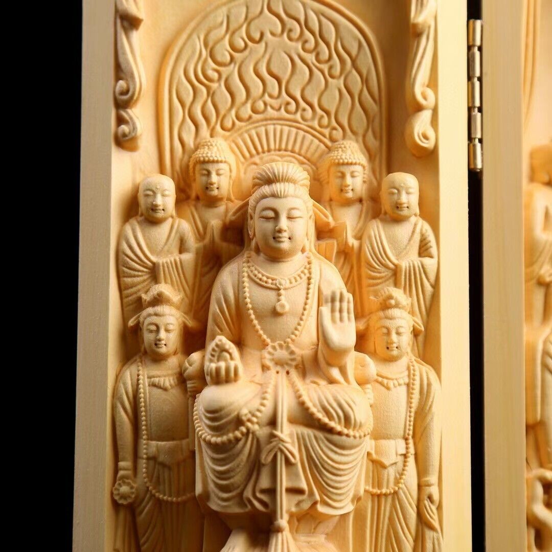 중국어 좋은 예술 작품 회양목 나무 손으로 조각 한 불 - Zen Woodworking 리뷰 및 가격
